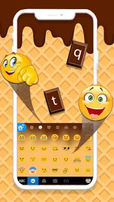 Yummy Chocolate Keyboard Theme android App screenshot 0