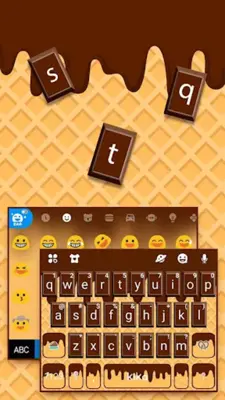 Yummy Chocolate Keyboard Theme android App screenshot 1